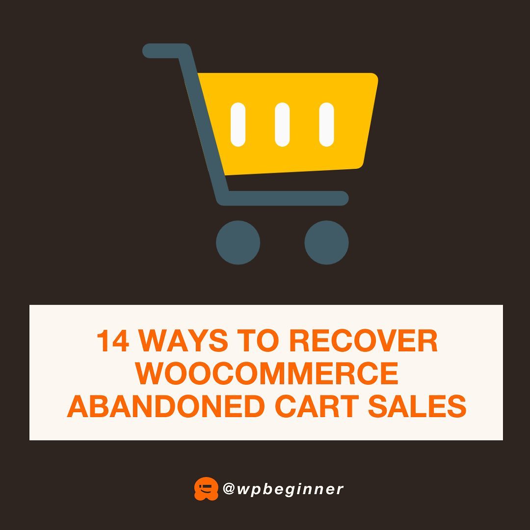14 ways to recover woocommerce cart sales